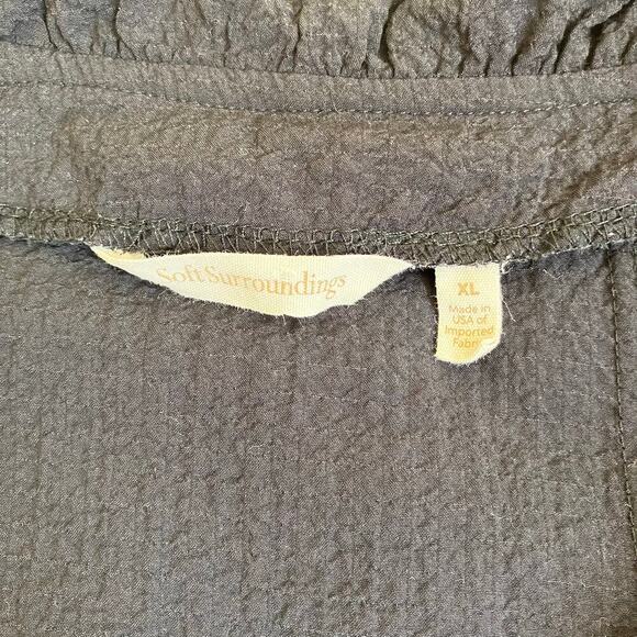 Soft Surroundings Constance Wire Collar Crinkled Blouse - Picture 12 of 16